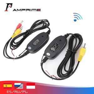 AMPrime 2.4G 무선 모듈 송신기 및 수신기 자동차 역방향 후면보기 백업 카메라 모니터 주차 지원 차량 캠