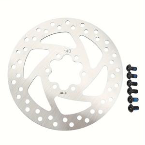 브레이크 디스크 1개 + 나사 6개, Ninebot F20 F30 F40 KUGOO M4 Speedway 4 10X와 호환되는 140mm 스테인레스 스틸 디스크 브레이크 디스크