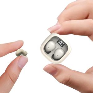 무선 블루투스 헤드셋 미니 초소형 수면 새로운 보이지 않는 이어 버드 고음질 헤드폰 소음 감소 이어폰