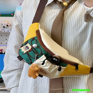 일본식 빈티지 대용량 스포츠 사이클링 크로스 바디 백 틈새 디자인 여성용 가슴 가방 남성용 만두 모양 가방