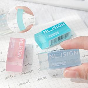 1/36Pcs 어린이를위한 사랑스러운 투명 지우개 Ins 단순 솔리드 컬러 지우개 연필 지우개 다시 학교로 귀여운 학생 용품