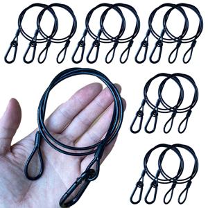 10pcs 무대 조명 안전 케이블 3mm x 70cm 스틸 와이어 로브 퀵 릴리스 알루미늄 트러스 모바일 DJ LED 파 보안 보호