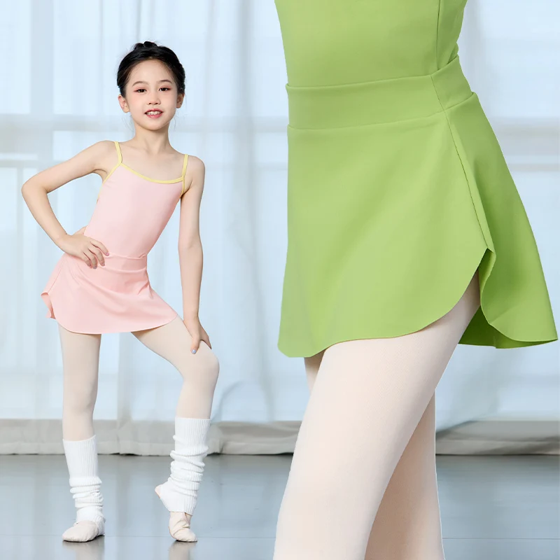 여자 블랙 발레 스커트 유아용 신축성있는 허리 댄스 스커트 발레 스커트에 당겨 어린이 투투 스커트 사이드 슬릿 스커트 짧은 스커트