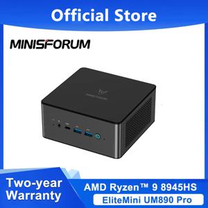 MINISFORUM UM890 프로 미니 PC, AMD Ryzen 9 8945HS, Windows 11 미니 컴퓨터, DDR5 32GB 1TB NVME SSD, Oculink DP WiFi 6 게임용 미니 PC