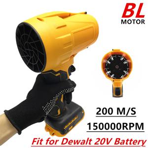 Dewalt 20V 배터리에 적합 브러시리스 전기 송풍기, 무선 제트 터보 선풍기, 격렬한 선풍기 고속 전동 공구, 200 M/S
