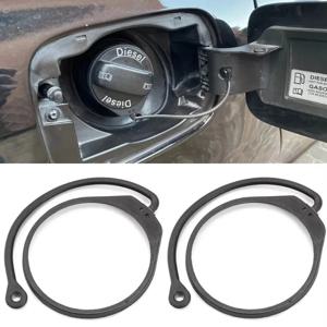 2Pcs 자동차 연료 탱크 캡 밴드 코드 아우디 A1 A3 A4 A5 A6 A7 A8 Q3 Q5 Q7 외부 액세서리