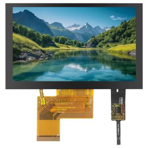 TFT LCD 디스플레이 모듈, 800*480 RGB IPS 40 핀, 3.3V ILITTEK 드라이버, 500 조명, 정전 용량 저항 터치 스크린, 5 인치