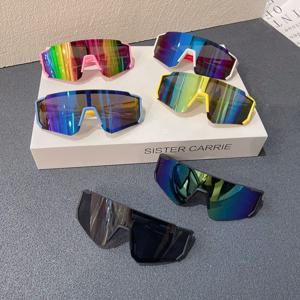 어린이 펑크 힙합 사이클링 안경, 야외 스포츠 눈 보호 선글라스, 어린이 사진 소품, 소년 소녀 패션