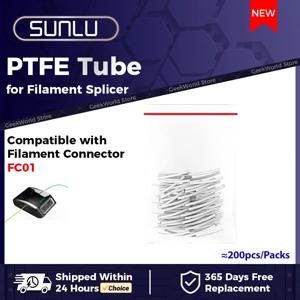 공식 SUNLU 200개 필라멘트 커넥터용 PTFE 튜브 팩 FC01 PTFE 튜브 - 1.75mm 필라멘트 스플라이서 SUNLU 3D 프린터 액세서리