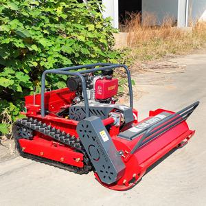 맞춤형 800mm 1000mm 1200mm 디젤 원격 제어 플레일 잔디 깎는 기계 농장용 예초기