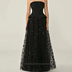 MuMu 여자를위한 맞춤형 드레스 우아한 파티 스팽글 드레스 칵테일 드레스 졸업 드레스 공식 행사 드레스 블랙 드레스