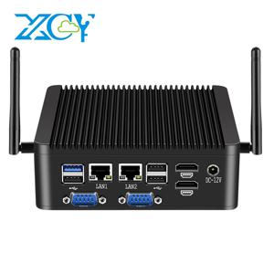 XCY X30G 팬리스 IPC 미니 PC 4개 시리얼 포트 2개 LAN 2개 HDMI 8개 USB DDR4 M.2 SSD 미니 PCIe SIM 슬롯 GPIO LVDS TPM2.0 Win11 Linux
