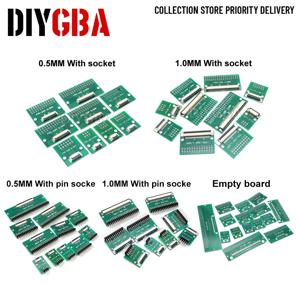 0.5mm 1.0mm 피치 커넥터 SMT 어댑터 - 2.54mm 구멍 FPC FFC 케이블 용접 보드 (핀 포함 / 빈 보드) 6P 8P 10P 12P 20P 24P