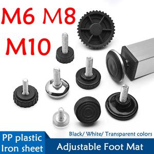 M6 M8 M10 조정 가능한 레벨링 의자 다리 피트 미끄럼 방지 충격 흡수 가구 패드 침대 소파 캐비닛 테이블 보호대 매트