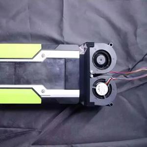 쿨링 팬 그래픽 카드 듀얼 터빈 방열판 팬 Nvidia Tesla P40 M40 P100 V100 1PC 신형 블로워 팬 호환
