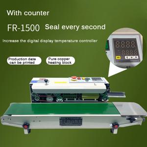 FR-770 자동 연속 밴드 실러 수평 자동 실링기 가방 제작용 수평 백 실러 (날짜 인쇄 가능)