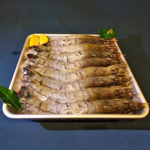 킹 블랙타이거 새우 바디필 650g 10-15미 몸통 껍질 분리된 탈각 새우