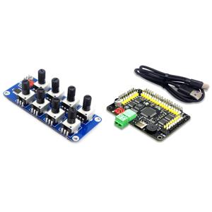 32채널 서보 제어 보드 로봇 제어 보드 서보 컨트롤러 윈도우 및 맥용 DIY 키트 PS2 핸들 RC 또는 PC 제어