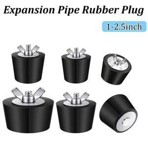 확장 파이프 고무 플러그 1 ~ 2.5 인치 직경 수영장 겨울 방지 플러그 파이프 플러그 (스테인레스 스틸 나사 포함)