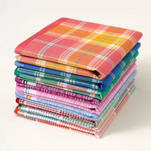 3Pcs 여성용 순수 코튼 격자 무늬 손수건 손수건 대비 색상 매칭 얇은 와이프 소프트 스웨트 핸드 타월 43cm