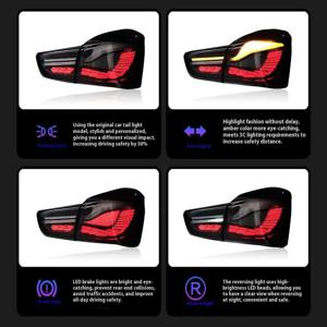 LED 후미등 업그레이드 테일램프 방향지시등 브레이크등 후미등 어셈블리 F21/F20 BMW 1 시리즈 드래곤 스케일 적합