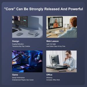 2025 GenMachine AMD Ryzen7 4700U 소형 PC Ren4000 20GHz 41GHz 64GB DDR4 WiFi6 윈도우 1011 NUC 게임