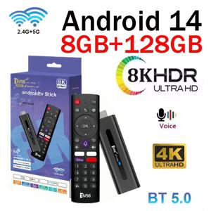 TV98 ATV 스틱 TV 스틱 HD 8K 4K 비디오 지원 BT5.0 4G 5G 듀얼 WiFi6 음성 리모컨 Allwinner H313 쿼드 코어 스마트 8GB 128GB iptv
