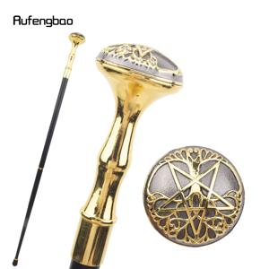 오각별 나무 토템 레리프 지팡이 패션 워킹 스틱 신사 크로시어 스팀펑크 & 일상용 94cm