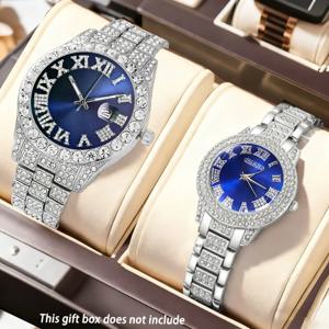 패션 커플 시계 세트 쿼츠 시계 |   럭셔리 시계 세트 |   우아한 시계 |   패션 액세서리 |   휴일 선물로 이상적