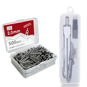 금속 컴퍼스 세트 교체용 리필 포함 학생 시험용 도면 도구 문구 컴파소 기하학 컴파스