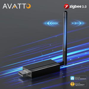 AVATTO Zigbee 3.0 USB 동글 플러스 Zigbee2MQTT 홈 어시스턴트 용 범용 무선 Zigbee 게이트웨이 허브 인터페이스 캡처