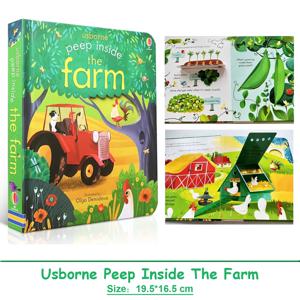Usborne Peep Inside The Farm 3D 플랩 몬테소리 영어책 어린이 독서 자연 지식 그림책