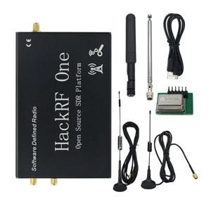 햄긱 최신 1MHZ-6GHZ HackRF One R10 V2.0.x 소프트웨어 정의 라디오 (쉘 및 4개 안테나 포함)