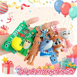 이탈리아 브레인로트 키체인 트랄라레로 트랄랄라 텅텅텅 사후르 발레리나 카푸치노 인형 키링 브레인 로트 키체인 파티 선물