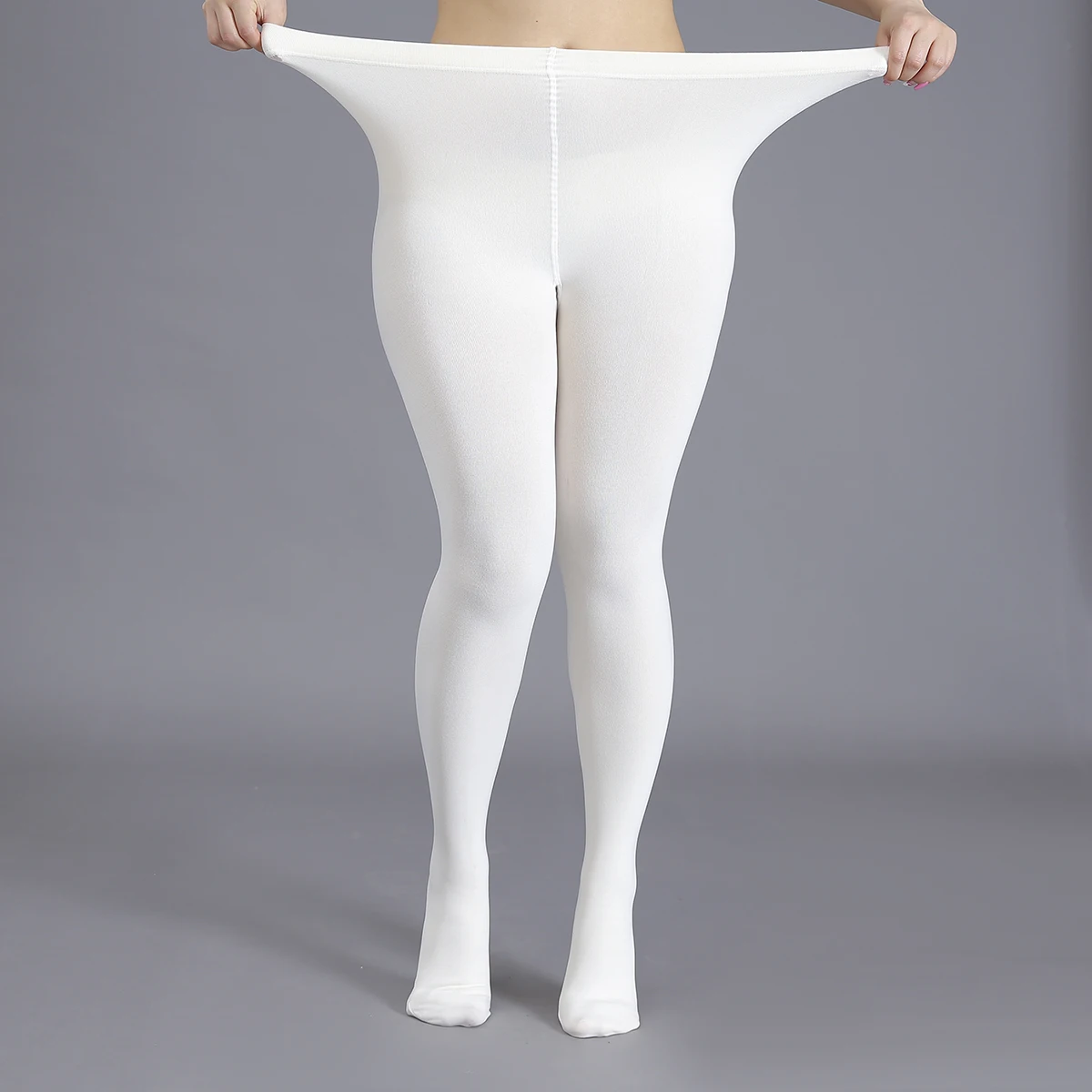 여성용 플리스 플러스 대형 사이즈 따뜻한 풀드 울 팬티스타킹