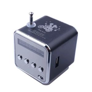 휴대용 디지털 FM 라디오 무선 스피커 미니 FM 라디오 수신기 LCD 디스플레이 스테레오 스피커 지원 컴퓨터 용 SD/TF 카드