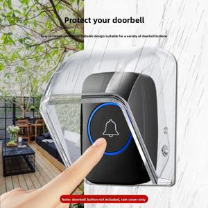 무선 초인종용 투명 야외 방수 커버 - IP55 등급, 내후성. U자형 완전 보호
