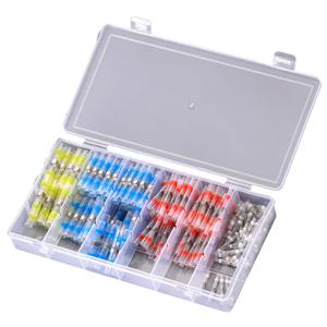 10/50/100 PCS 솔더 씰 와이어 버트 커넥터 용접 링 열 수축 터미널, 방수 절연 전기 와이어 터미널