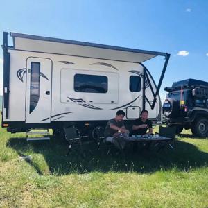 RV 외부 액세서리 풀 사이즈 카라반 팝업 캠핑 트레일러 오프로드 4x4 전동 파티오 사이드 어닝