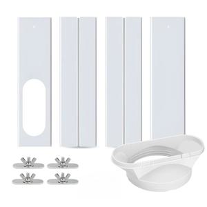 휴대용 에어컨 씰 플레이트 창 브래킷 조절 가능한 길이 43-140cm 범용 에어컨 액세서리 키트 단열 패널