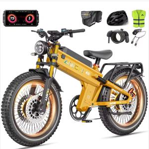신제품 ANIIOKI 산업용 등급 6000W A9 프로 맥스 듀얼 모터 전기 자전거 60V 70/80ah 배터리 26*4.8인치 팻 타이어 더트 바이크