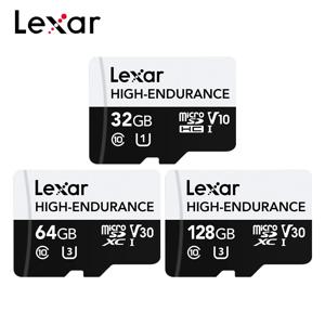 Lexar 고내구성 마이크로 SD 카드, 대시 캠 보안 카메라용 TF 메모리 카드, 32GB, 64GB, 128GB, 1080p Full-HD 4K 비디오 모니터링