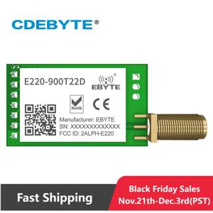 LoRa 868MHz 915MHz LLCC68 무선 모듈 22dBm 장거리 5km CDEBYTE E220-900T22D SMA-K UART RSSI 송신기 수신기 DIP