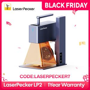 LASERPECKER 휴대용 레이저 조각기, 강력한 레이저 조각 절단기, 5W 블루투스 CNC, DIY SuperFast LP2