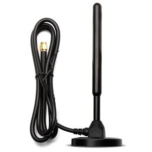 인터넷 통신용 마그네틱 베이스가 있는 장거리 안테나, 로라 안테나, SMA 수, 햄 라디오 신호 부스터, 433MHz, 35dbi