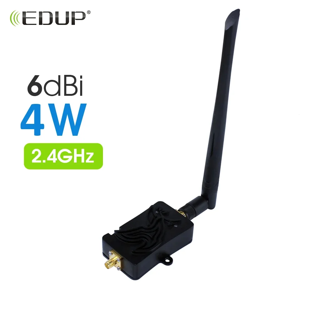 EDUP AB007 2.4GHz WiFi 부스터 4W 신호 리피터 WiFi 라우터 액세서리 용 무선 리피터 안테나 Wifi 전력 증폭기