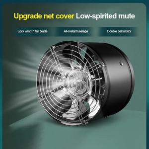 4''6''8'' 파이프 배기 팬 공기 통풍기 금속 파이프 환기 배기 팬 미니 추출기 욕실 화장실 벽 팬 덕트 팬