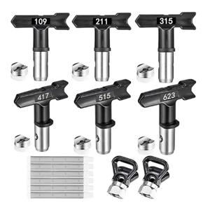 스프레이 노즐 가역 스프레이 팁 에어리스 페인트 분무기 노즐 팁 가정용 정원용 에어리스 페인트 스프레이 기계 부품