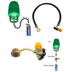 밸브 땋은 호스 가스 리필 어댑터 고무 가스 리필 파이프 튜브 실린더 컨버터 필링 탱크 커플러 액세서리 누출 방지