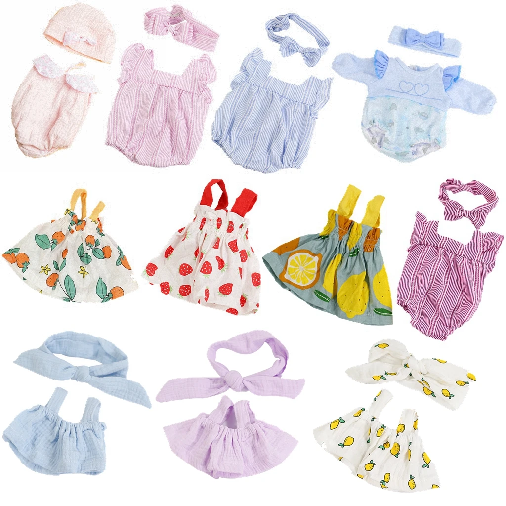 드레스 조끼 인형 복장 16 인치 40cm 아기 인형 귀여운 점퍼 Rompers 인형 의류 인형 액세서리 어린이 장난감